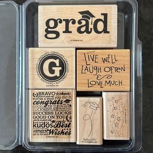 Stampin’ Up! Miscellaneous Graduation 6 piece rubber stamps